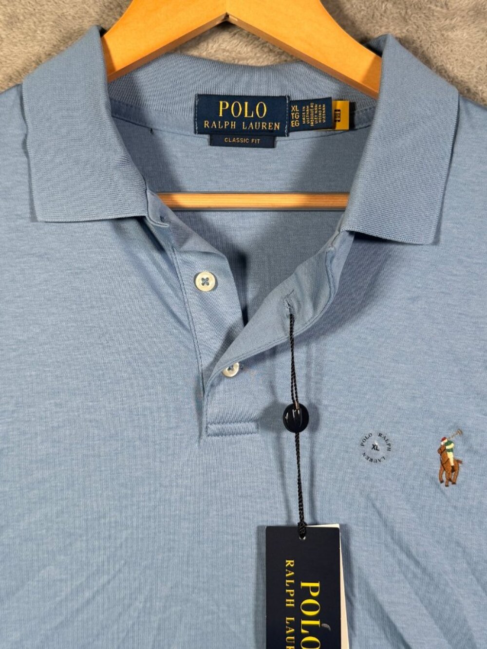 Polo Ralph Lauren Shirt Mens XL Sky Blue Classic Fit Short Sleeve Soft $118